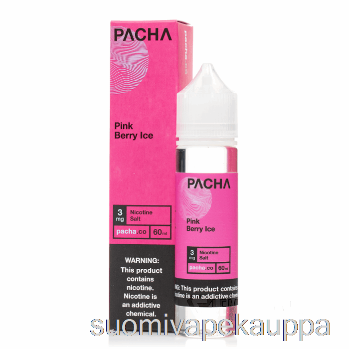 Vape Netistä Vaaleanpunainen Marjajää - Pacha - 60ml 6mg
